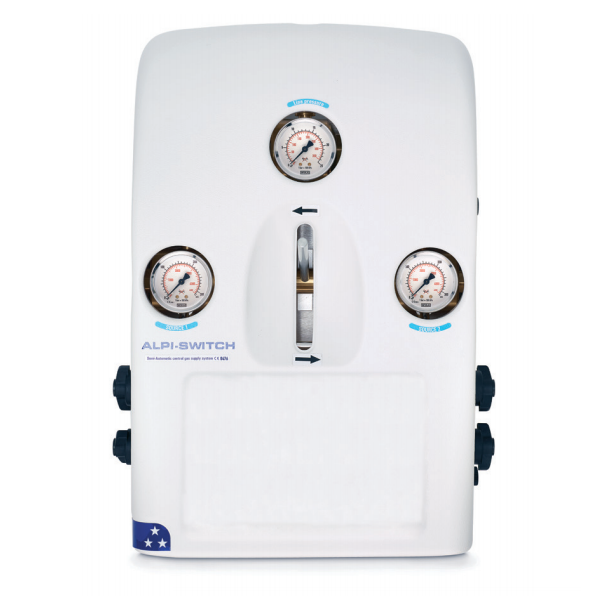 Automatic switchover board with manual reset and plastic cover for medical gases - M820/M825 ALPI-SWITCH